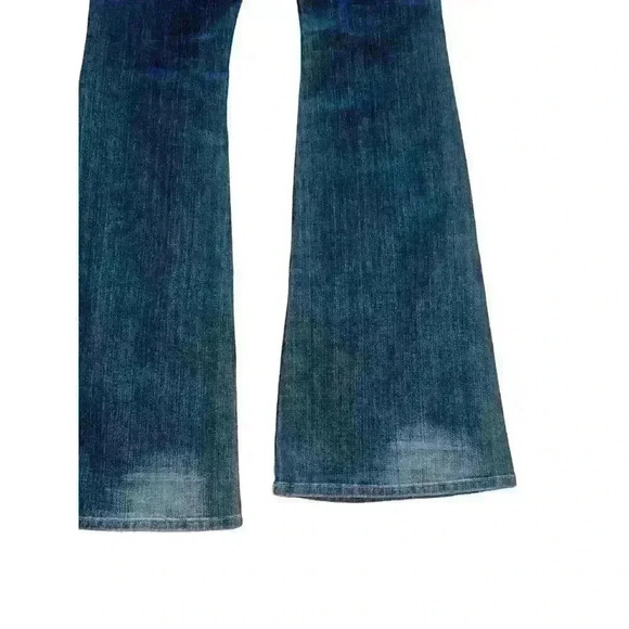 Peoples Liberation Denim Janine Flare Blue Jeans Women’s Size 28 Embroidered - Picture 10 of 12